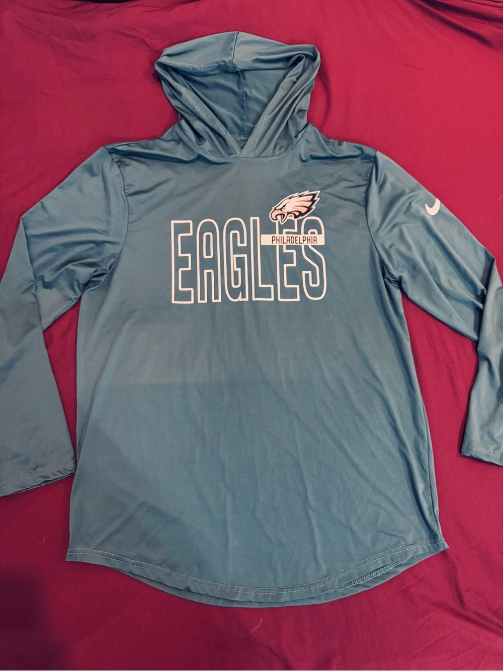 NFL Teal Nike Team Apparel Hooded Long Sleeve Shirt